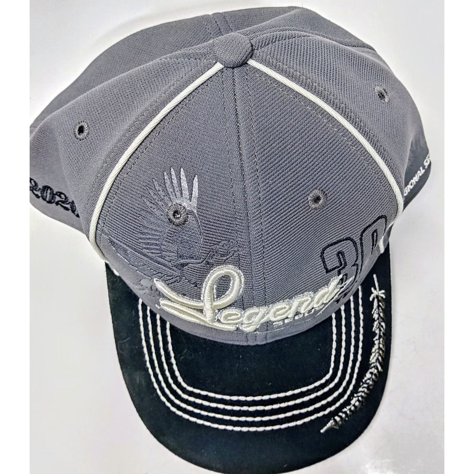 Vintage Legend Seeds Hat Baseball Cap Mens Adjustble Gray Cotton Polyester Canvas 90s USA Farm Animals Pheasant Display Vintage No N/A Size ONE SIZE - 4 Thumbnail