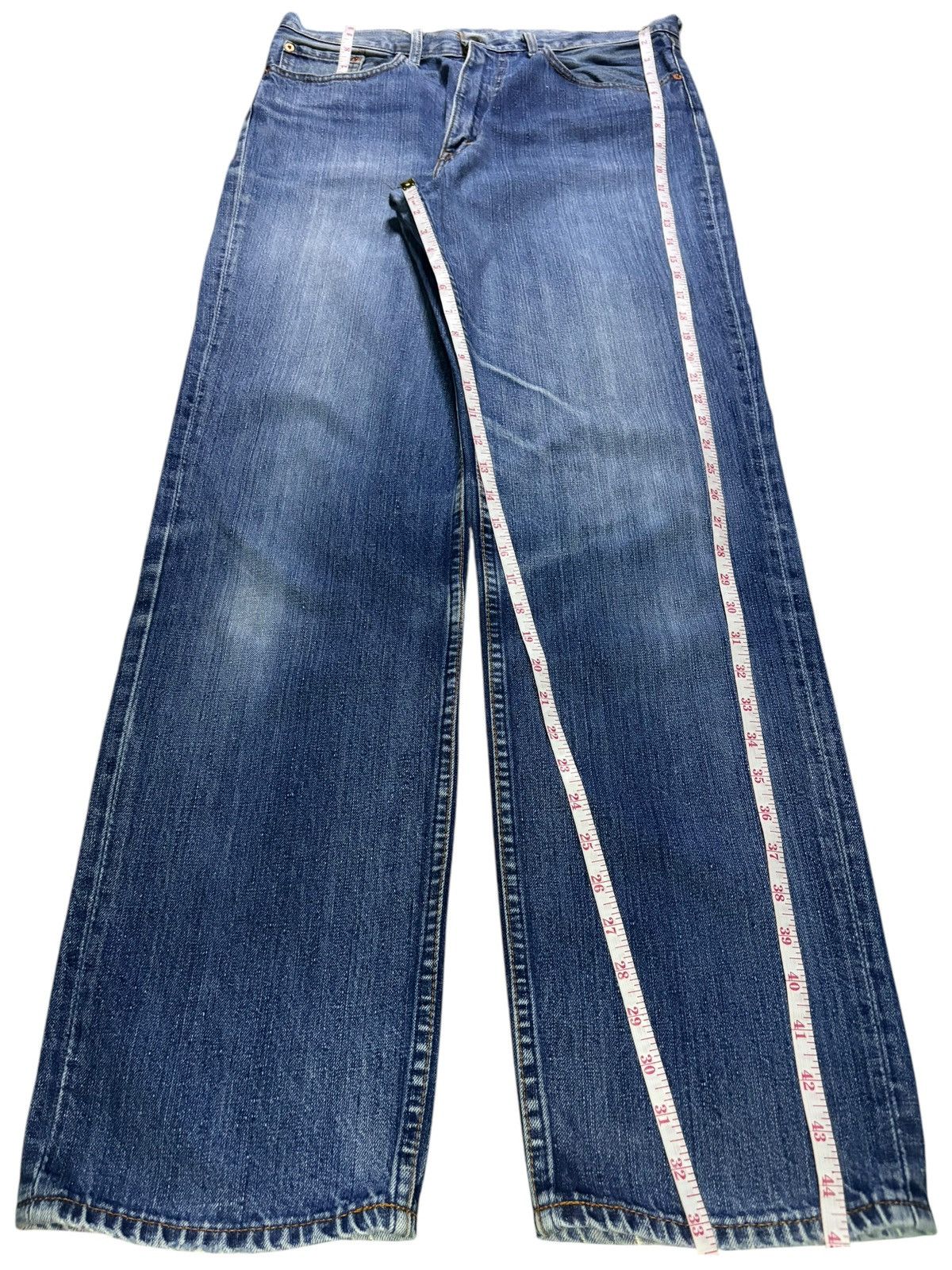 Levi's Vintage 90s Levis 503 Blue Wash Distressed Loose Jeans Size US 34 / EU 50 - 14 Thumbnail