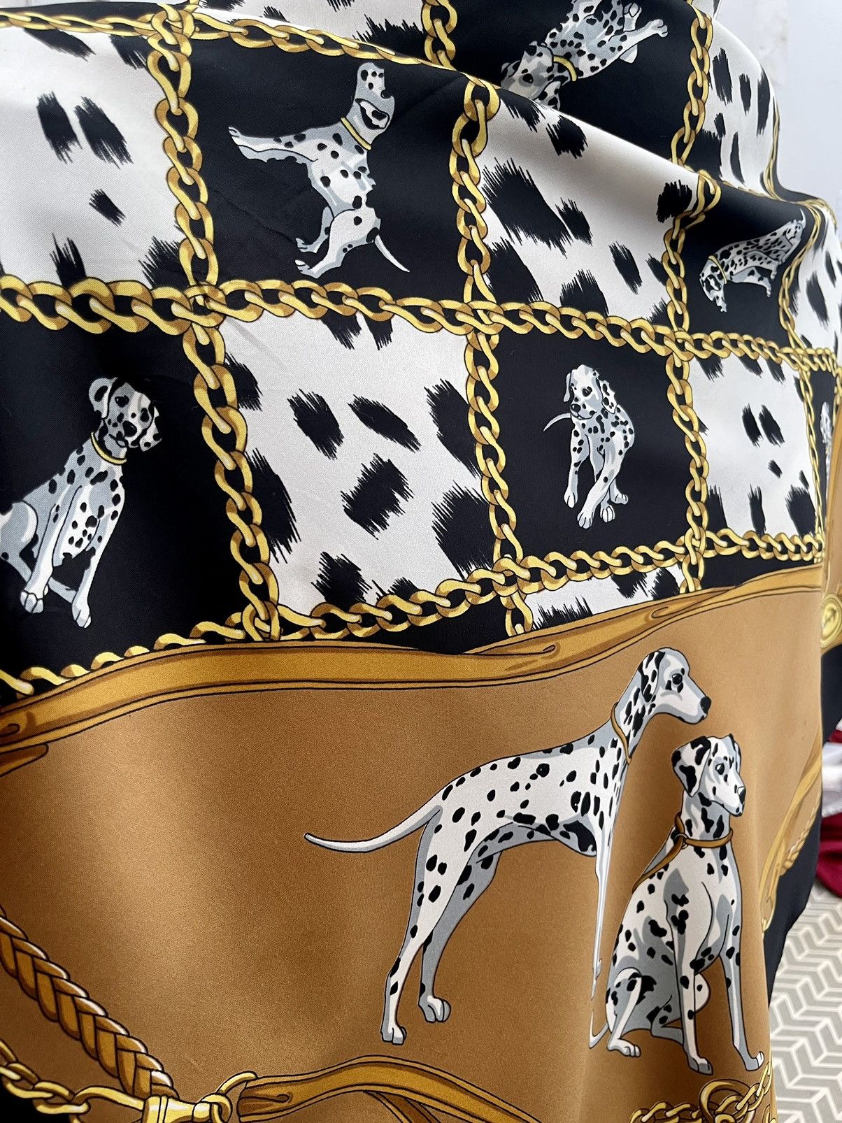 Vintage DALMATION POLYESTER SCARVES Size ONE SIZE - 3 Thumbnail