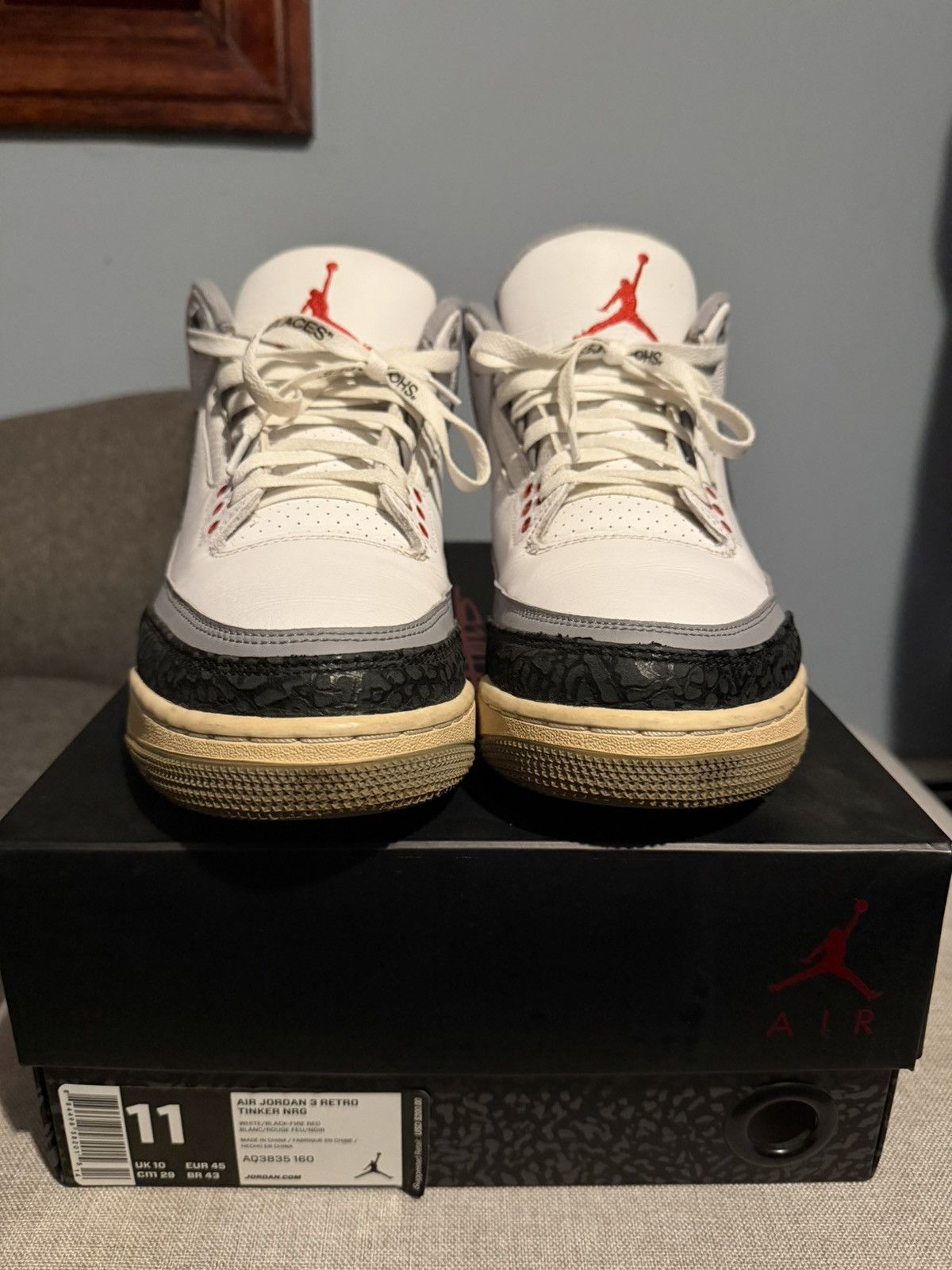 Jordan Brand Jordan 3 Retro Tinker Hatfield Size US 11 / EU 44 - 6 Thumbnail