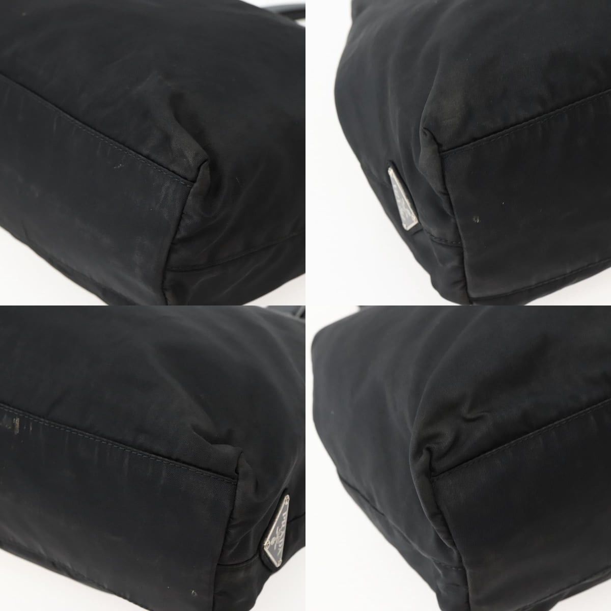 Prada PRADA Hand Bag Nylon Black Silver Size ONE SIZE - 10 Thumbnail