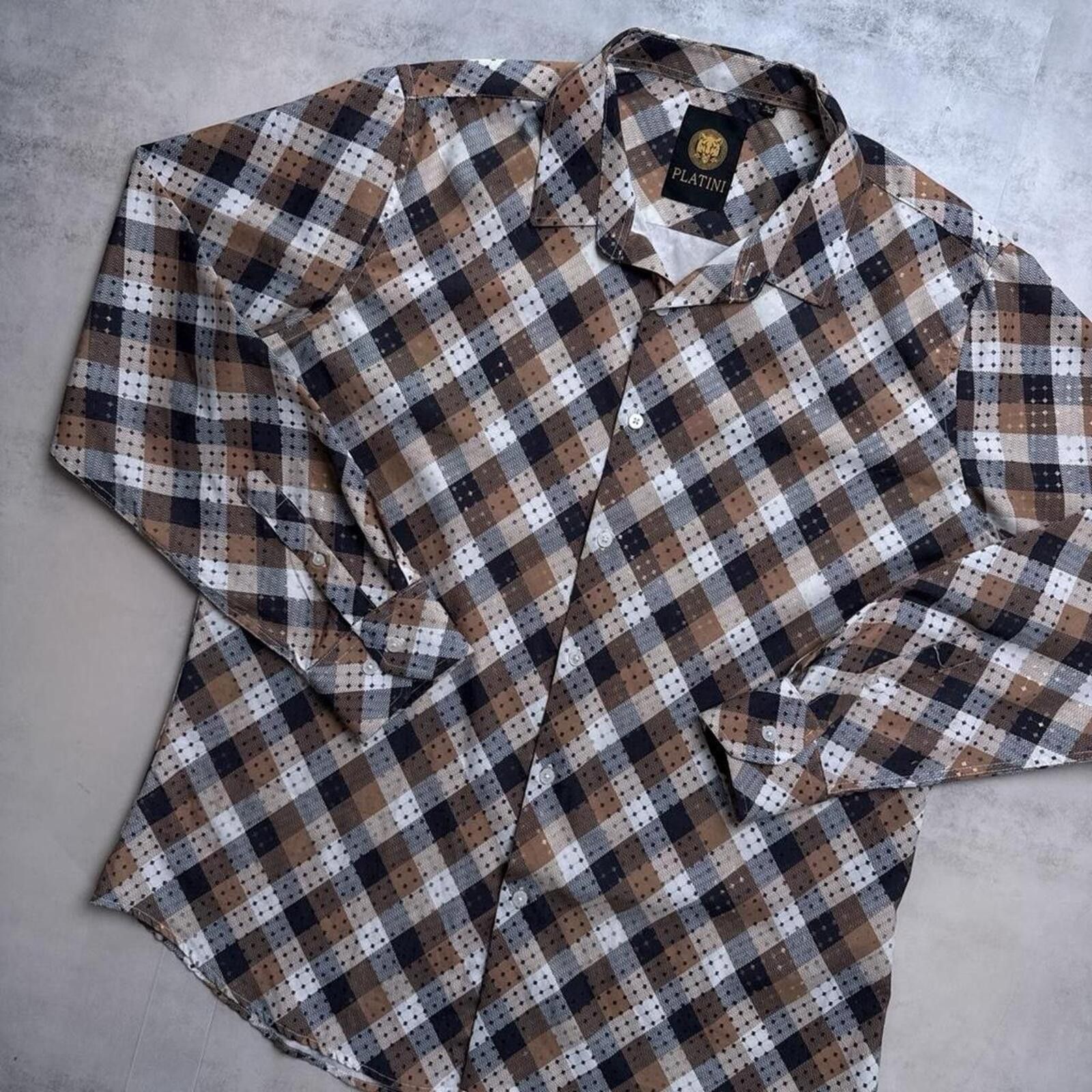 Affliction Y2K Platini 00s Button Up Grunge Shirt Size US XL / EU 56 / 4 - 5 Thumbnail