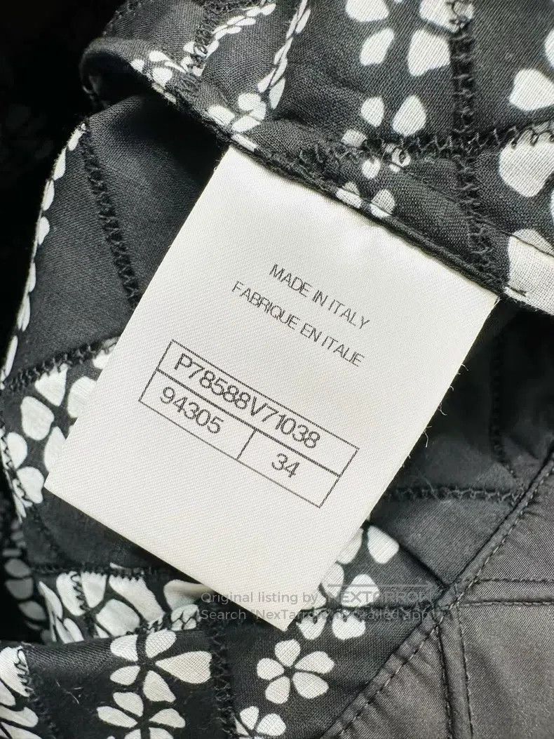 Chanel Chanel 25M black silk diamond plaid lapel long-sleeved jac Size XXS / US 00 / IT 34 - 6 Thumbnail