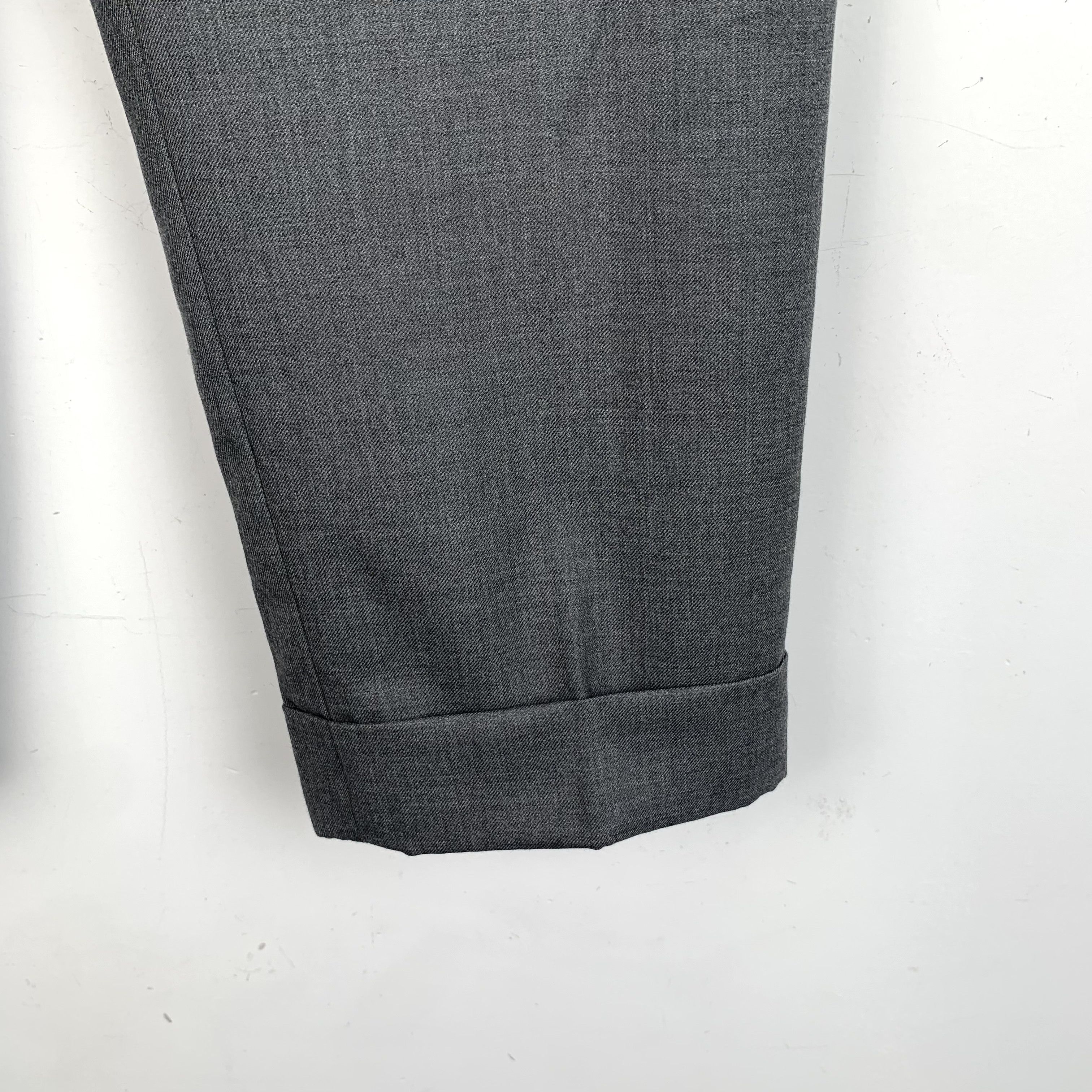 Thom Browne Thom Browne Wool Trousers in Dark Grey (Size L) Size 44L - 5 Thumbnail