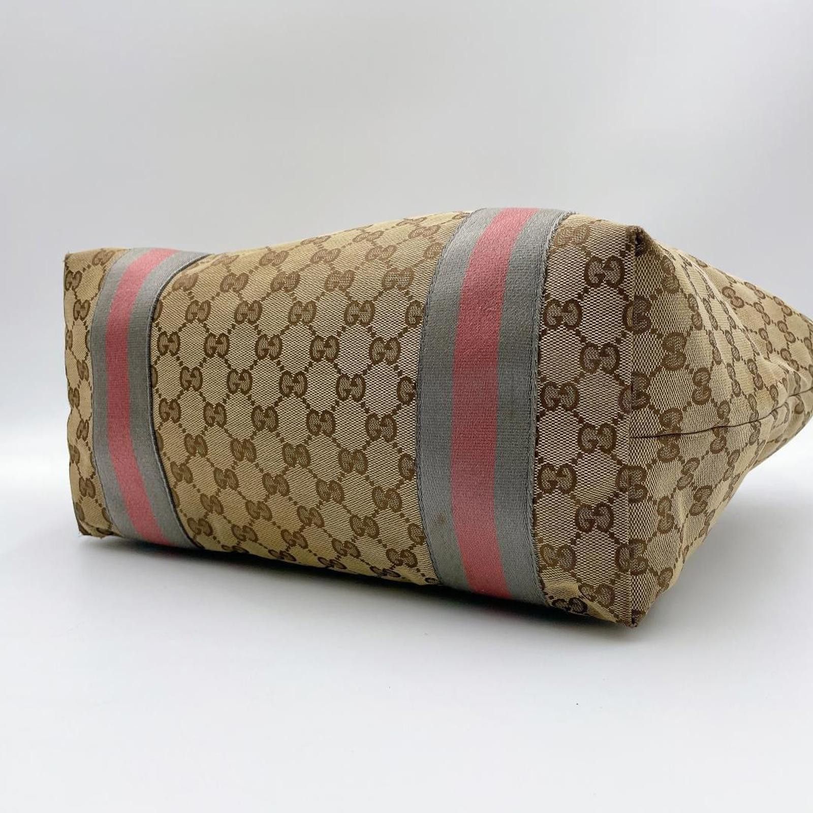 Gucci Gucci - Supreme Canvas Tote Bag Size ONE SIZE - 5 Thumbnail