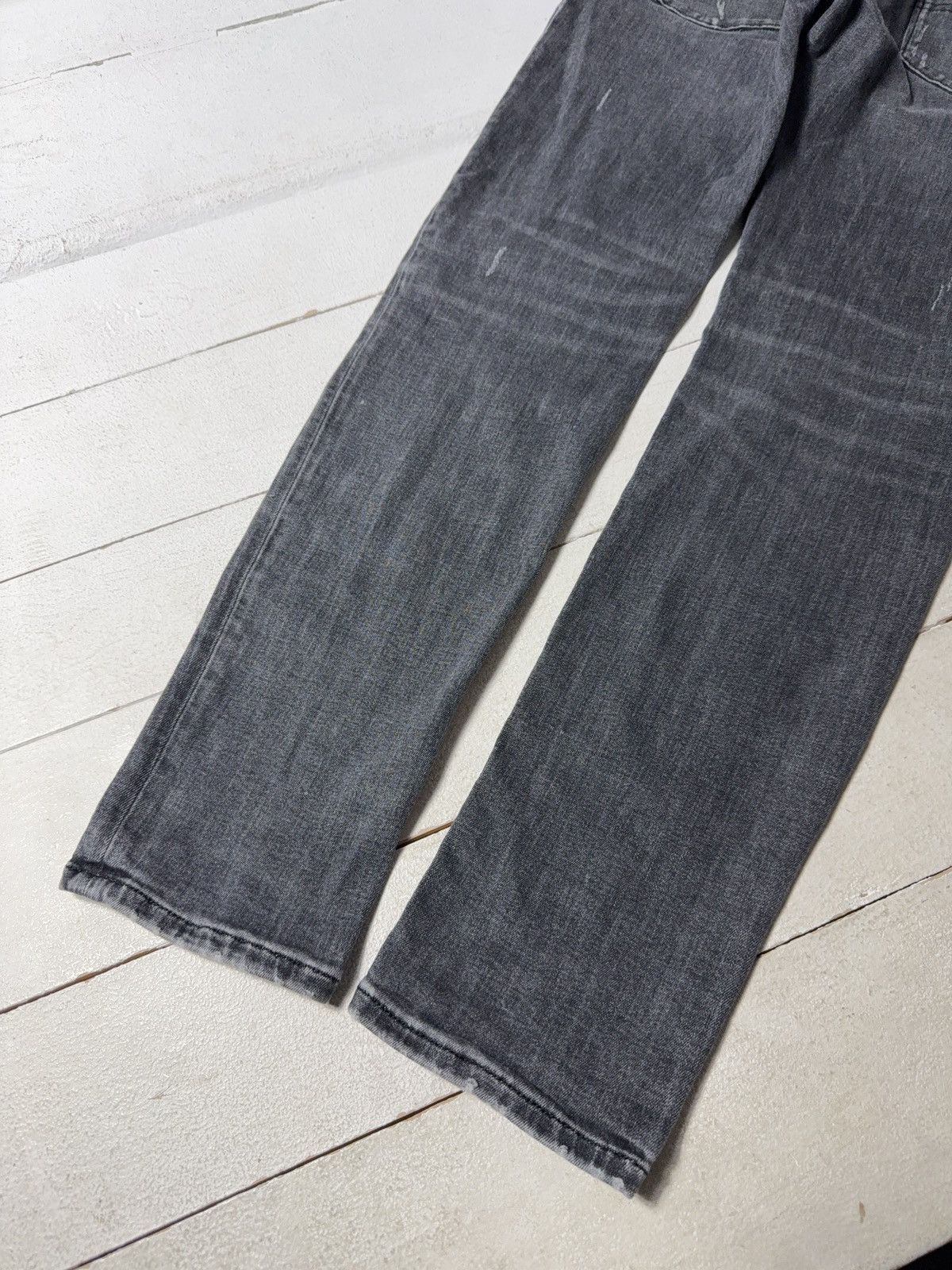 Diesel Luxury 00s Diesel Sleenker Grey Wash Skinny Jeans Knee Rip Size US 33 - 16 Thumbnail