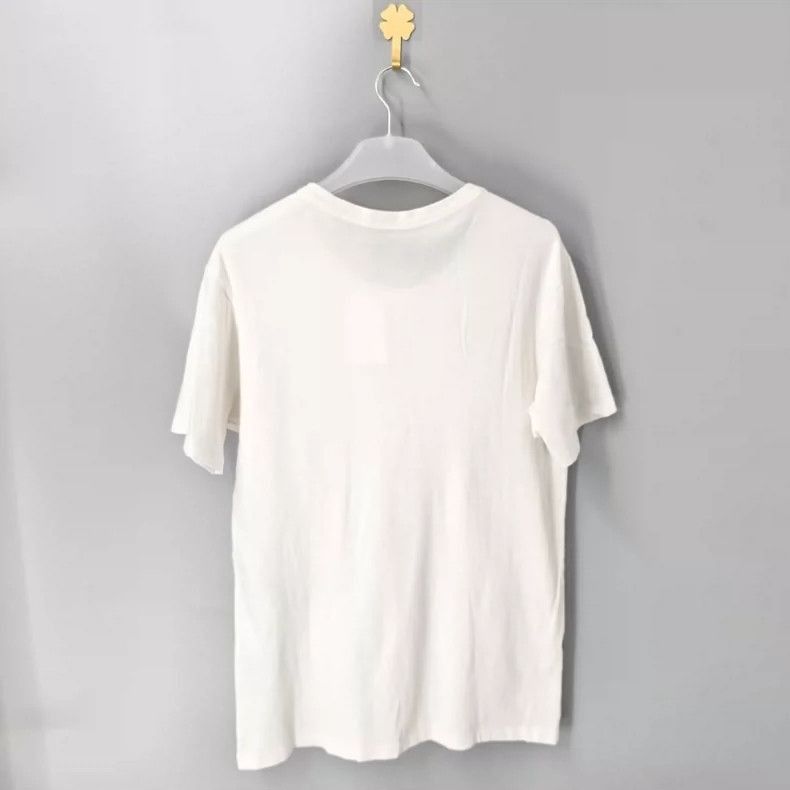 Prada Gucci White Short Sleeve TShirt with Leopard -2505 Size US L / EU 52-54 / 3 - 2 Thumbnail