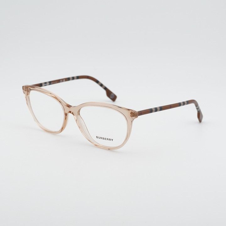 Burberry Burberry BE2389 4088 Eyeglasses Peach 54mm Cat Eye Frame Size ONE SIZE - 1 Thumbnail