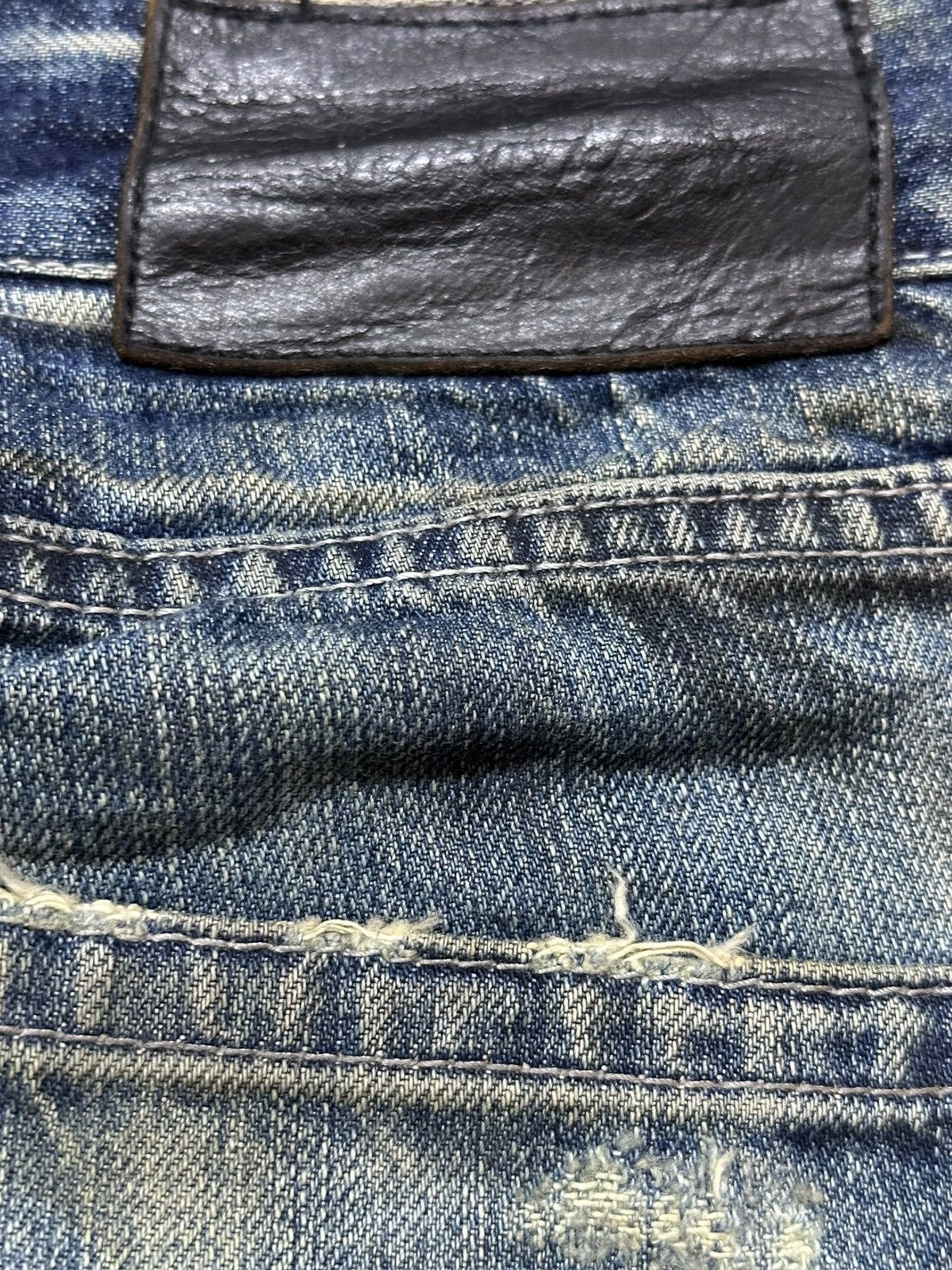 Hysteric Glamour Vintage Cavaria Flare Whiskers Studded Distressed Denim Size US 30 / EU 46 - 10 Thumbnail