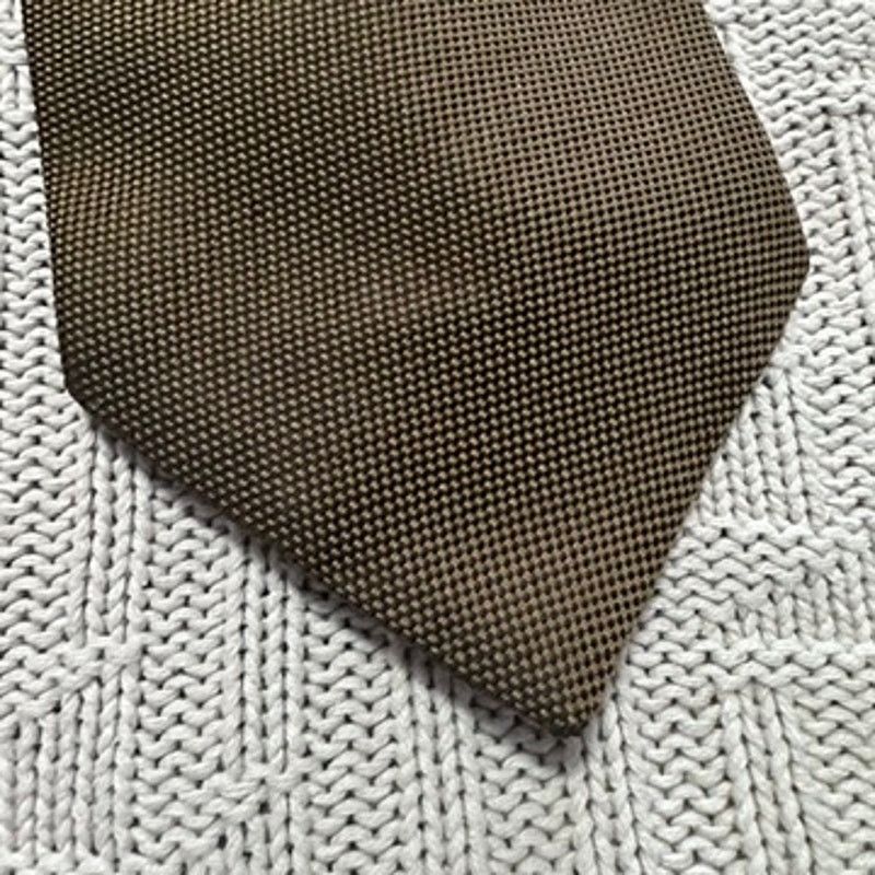 Burberry Vintage Burberry brown textured silk tie Size ONE SIZE - 2 Thumbnail