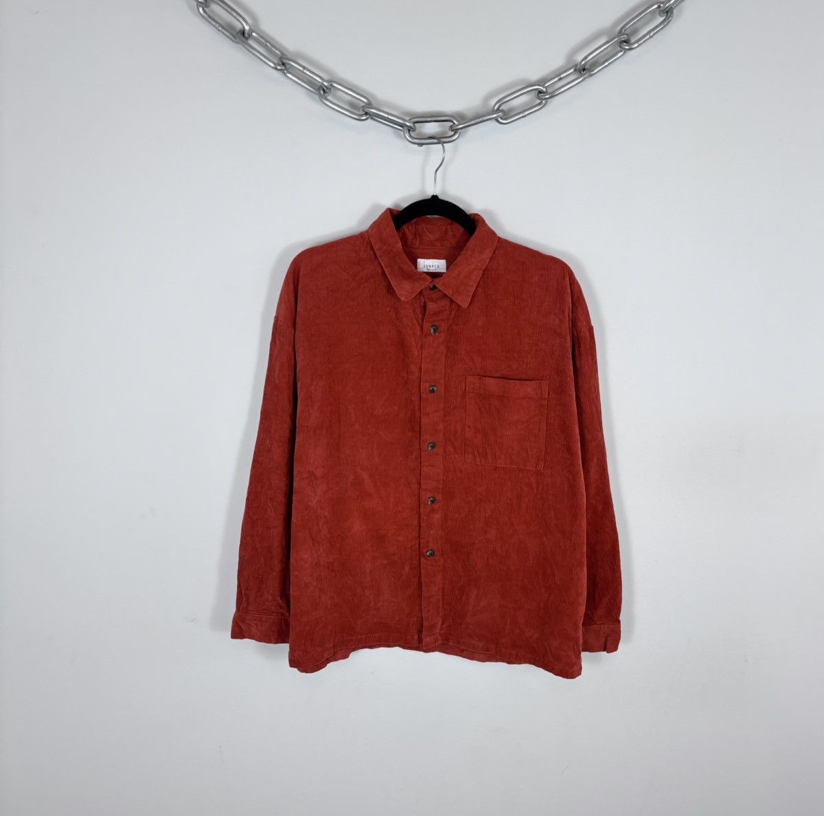 Japanese Brand Junred Tokyo Japan Men’s Corduroy Velvet Long Sleeve Shirt Size US M / EU 48-50 / 2 - 1 Thumbnail