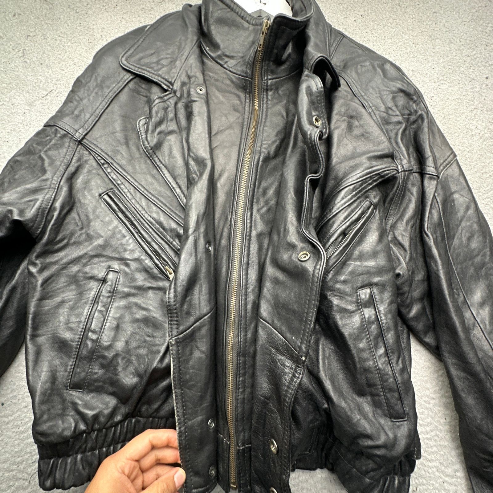 Wilsons Leather Vintage Wilsons Thinsulate Leather Bomber Jacket Mens Large Size US L / EU 52-54 / 3 - 12 Thumbnail