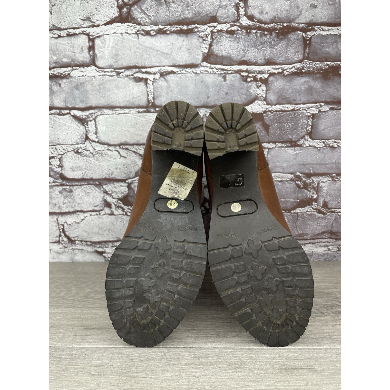 Sartore Sartore Paris Brown Leather Ankle Chelsea Vibram Heel Bootie Size US 7.5 / IT 37.5 - 8 Thumbnail