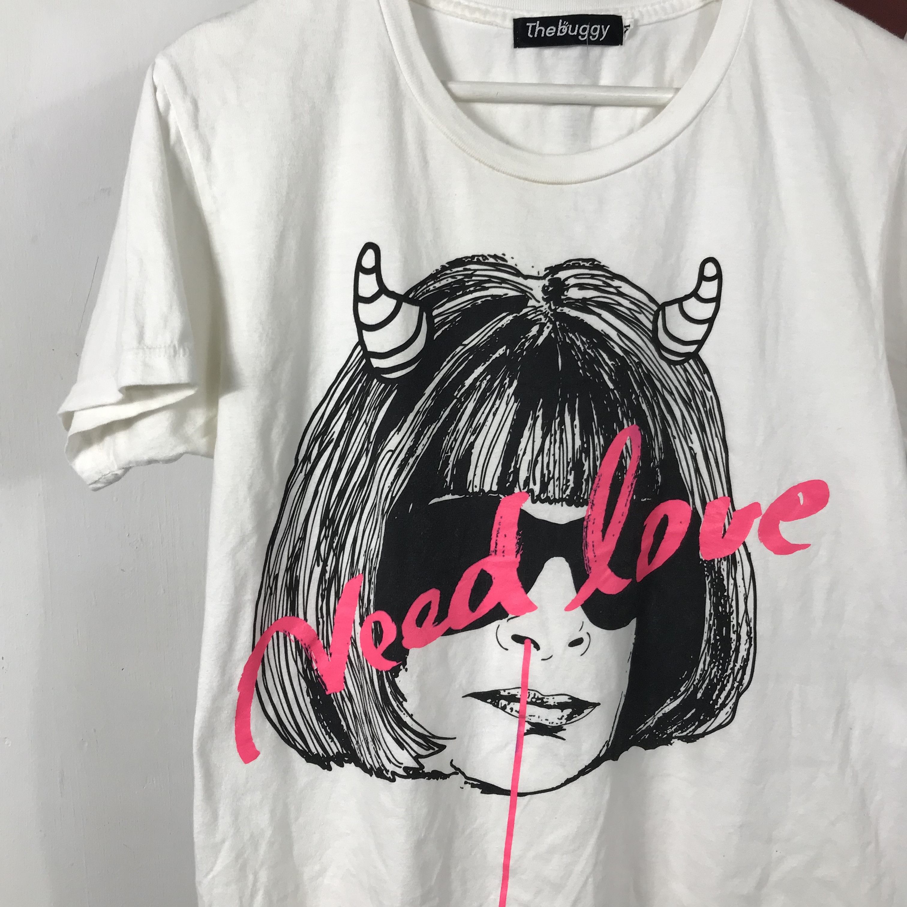 Hysteric Glamour Onboard Blessing Photo Tee Girl SATAN NEED LOVE Glamour Size US M / EU 48-50 / 2 - 3 Thumbnail