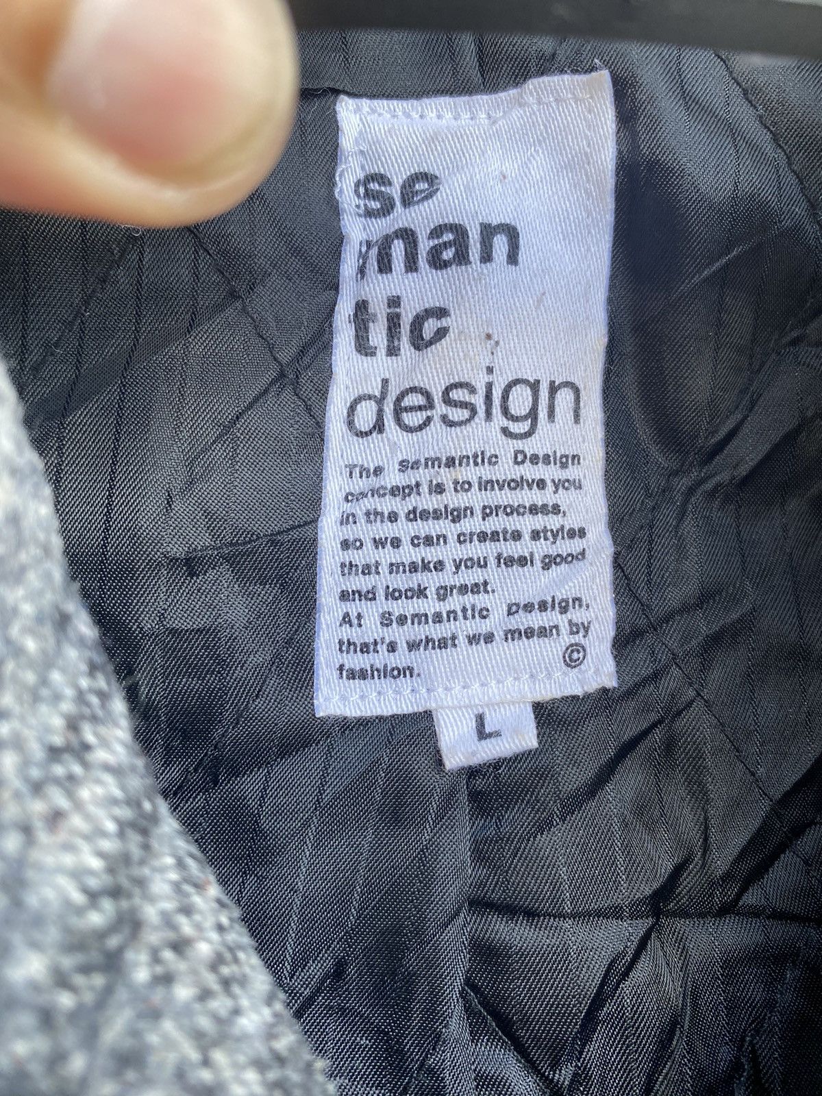semanticdesign Semantic Design shadow plaid double breast biker jacket Size US L / EU 52-54 / 3 - 6 Thumbnail