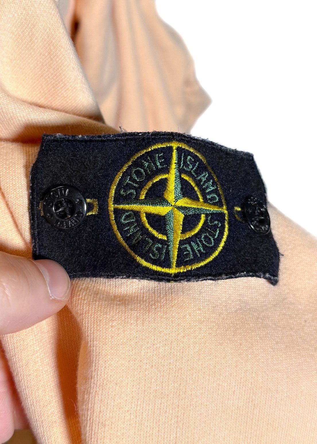 Stone Island Stone Island Peach Logo Patch Hoodie Size US S / EU 44-46 / 1 - 5 Thumbnail