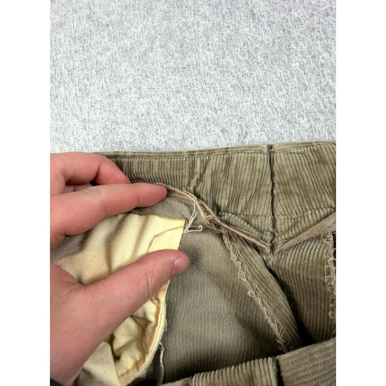 Polo Ralph Lauren VINTAGE Polo Ralph Lauren Corduroy Pants Mens 32x27 Brown Chino Heritage Relaxed Straight Front Pockets Casual Fall Men Size US XS / EU 42 / 0 - 5 Thumbnail