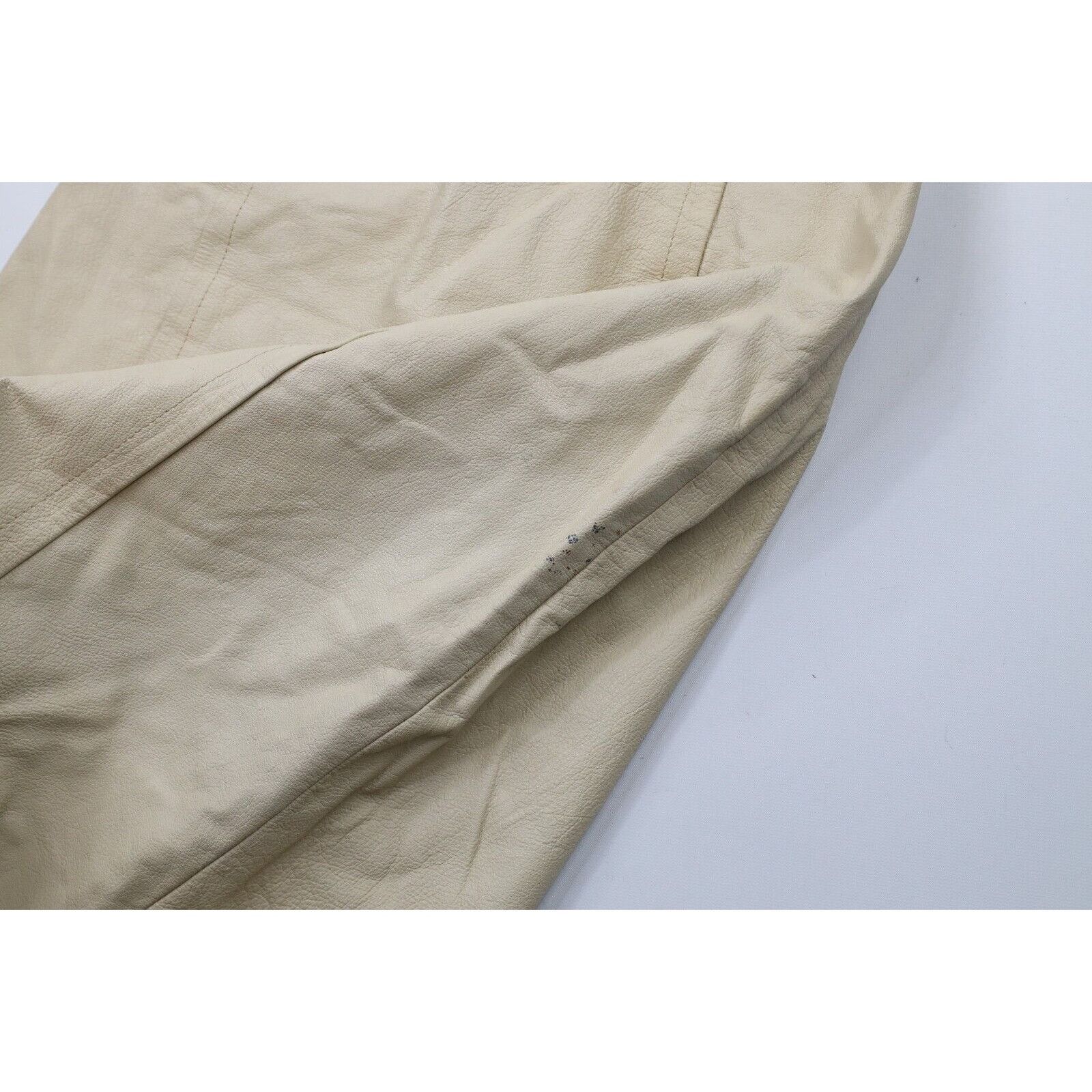 Vintage Vintage 70s Streetwear Distressed Leather Skirt Size 26" / US 2 / IT 38 - 6 Thumbnail