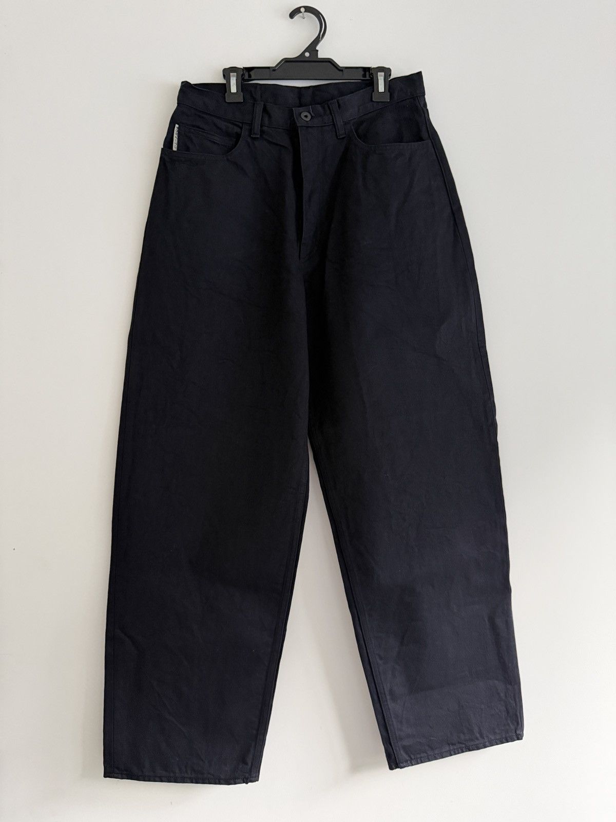 Kapital 14oz Black x Black Denim Club Baggy 5-Pocket Pants Size US 32 / EU 48 - 2 Thumbnail