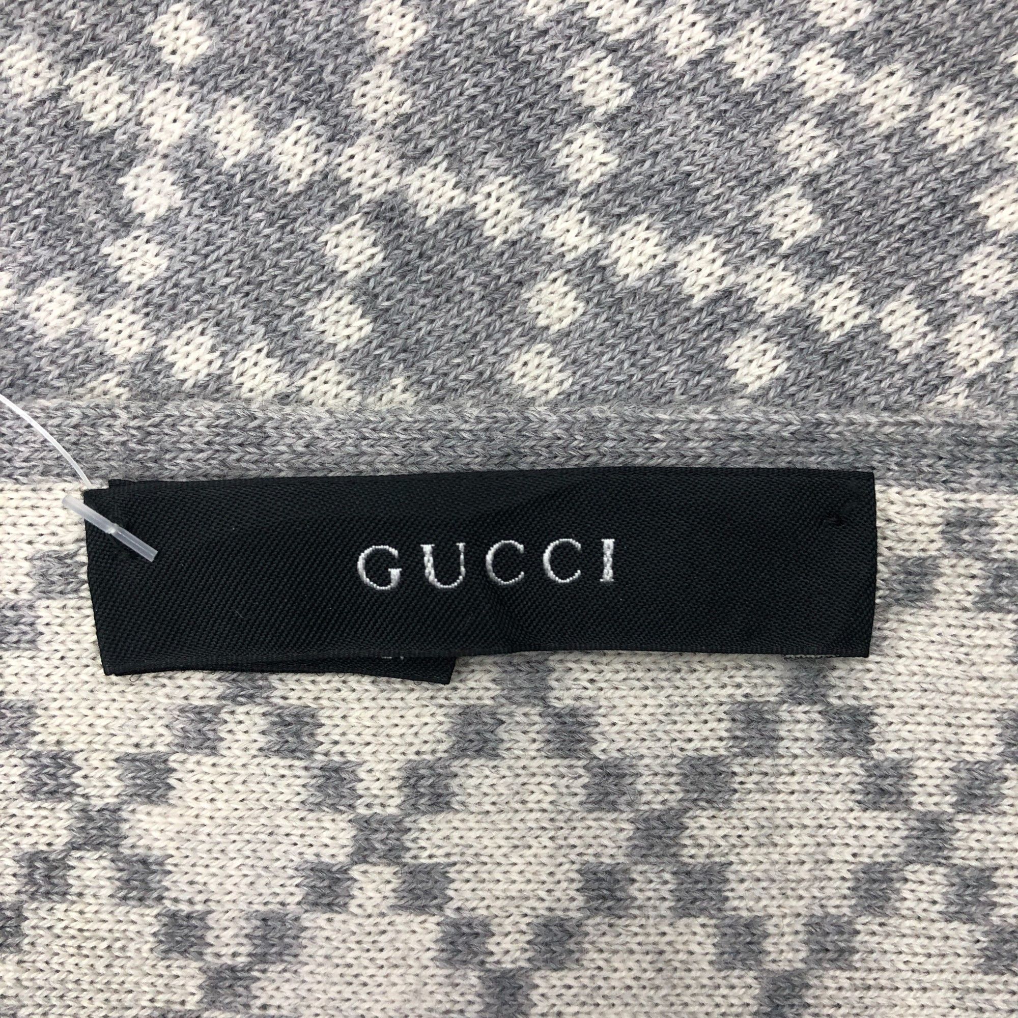 Gucci Vintage Gucci Scarf Muffler Wool Ribbed Knit Scarves Size ONE SIZE - 4 Thumbnail