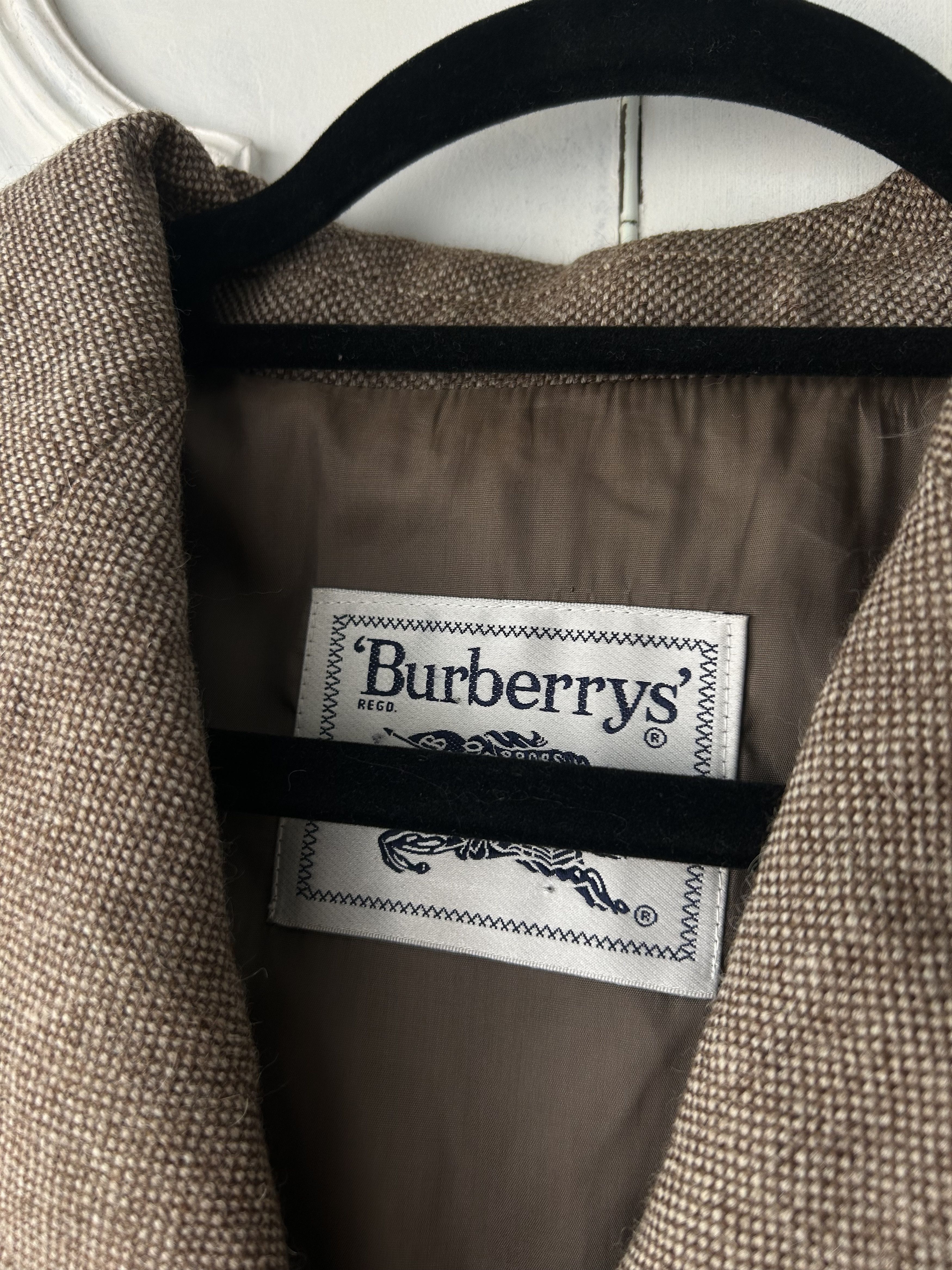Burberry Burberry Vintage Wool Blazer Size 48S - 3 Thumbnail