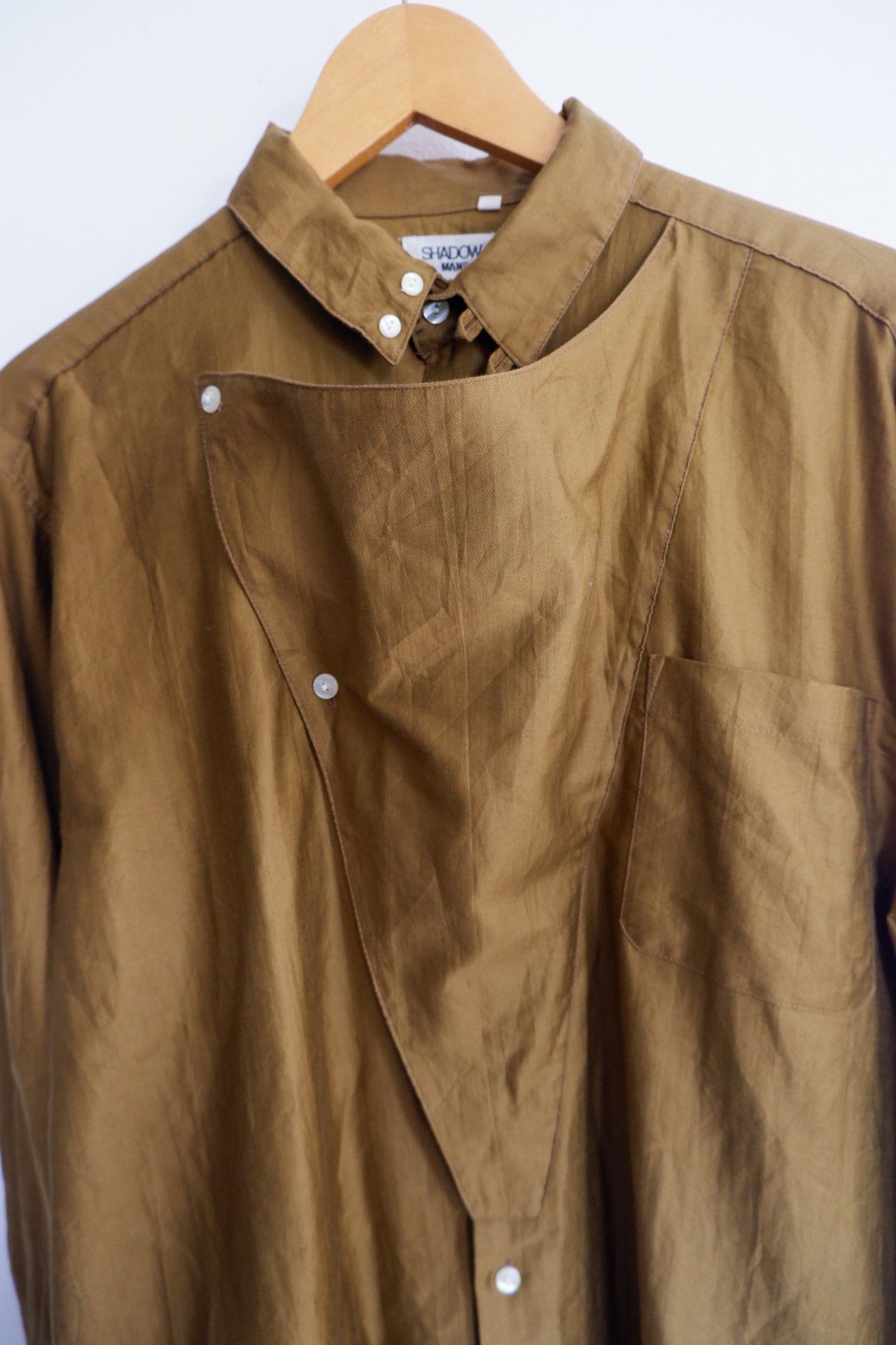 Issey Miyake Vintage Shadow Man Asymetric Button Shirt Size US M / EU 48-50 / 2 - 5 Thumbnail