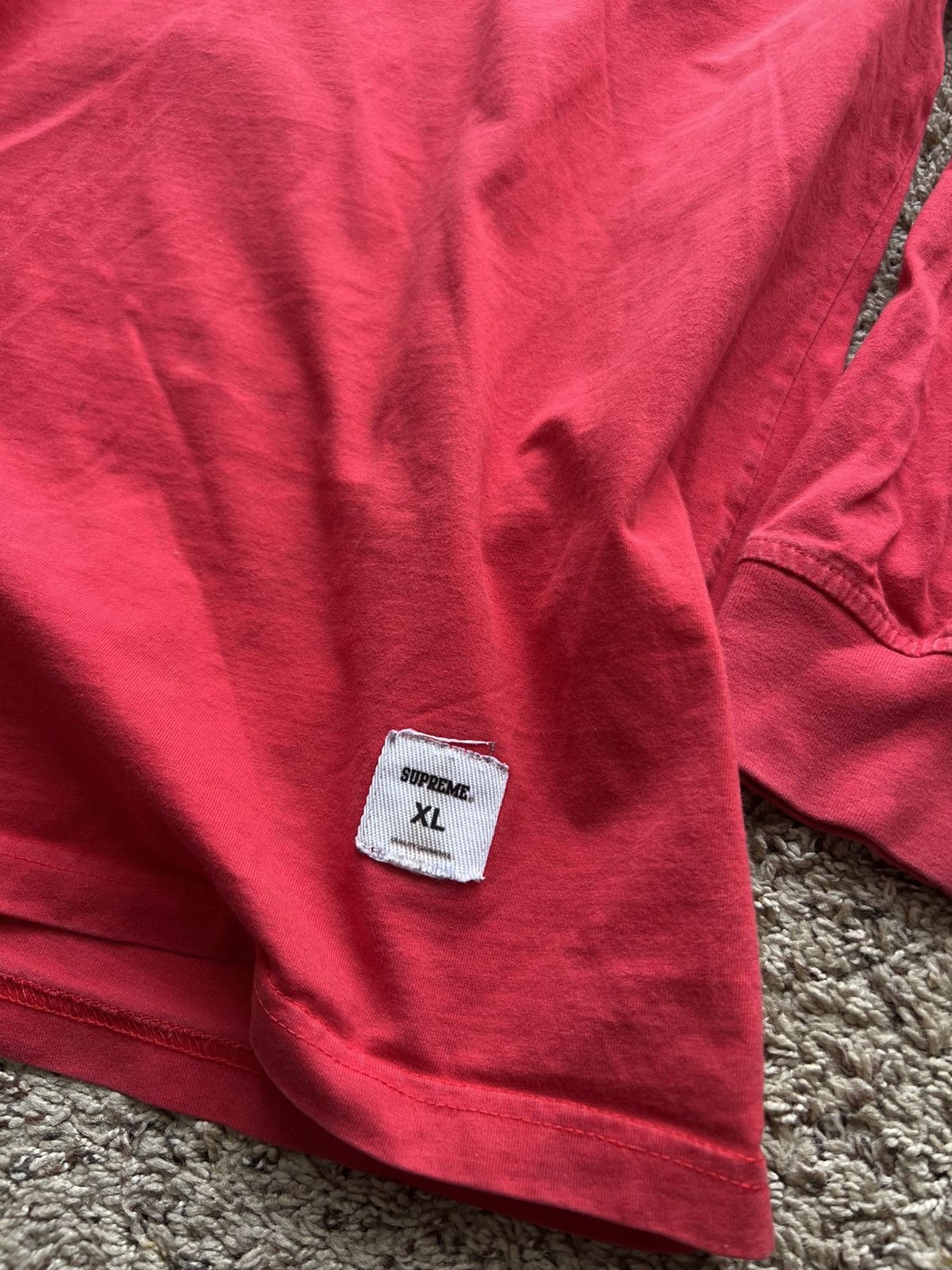 Supreme Supreme Trademark long sleeve red big logo Size US XL / EU 56 / 4 - 5 Thumbnail