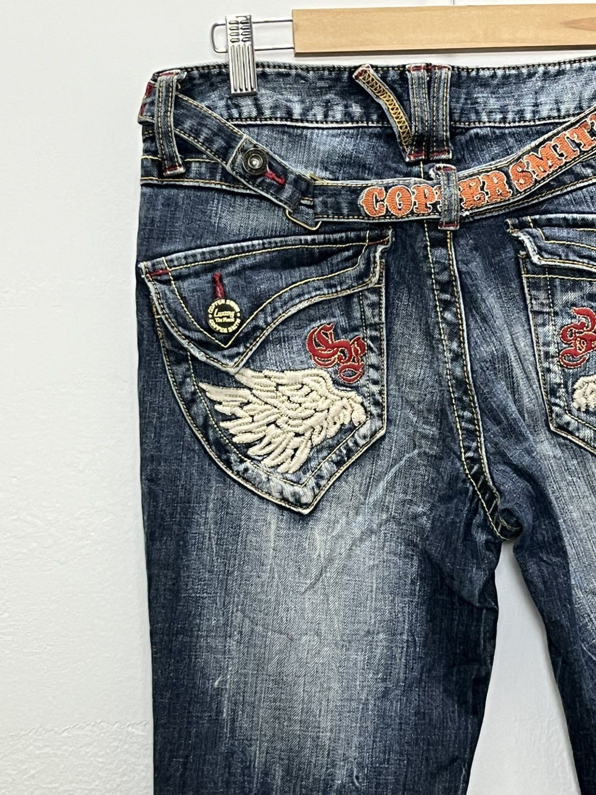 Cooper 🔥 Copper Smith Low Waisted Bootcut Flare Denim Jeans Size US 28 / EU 44 - 12 Thumbnail