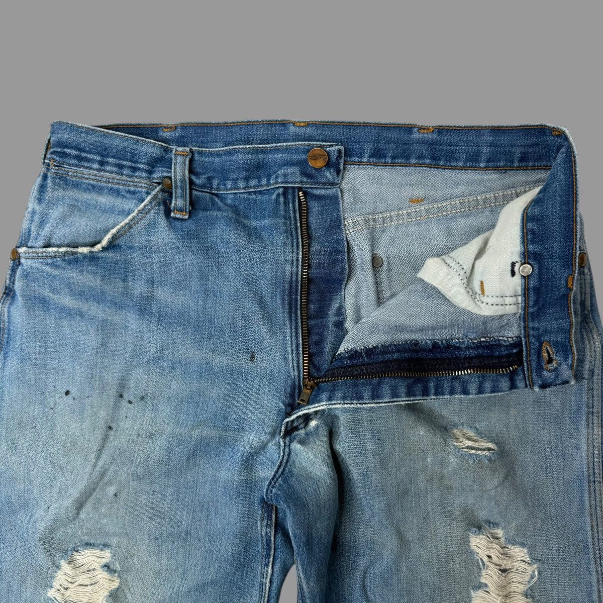Vintage Vintage 1970s faded denim jeans Size US 34 / EU 50 - 5 Thumbnail