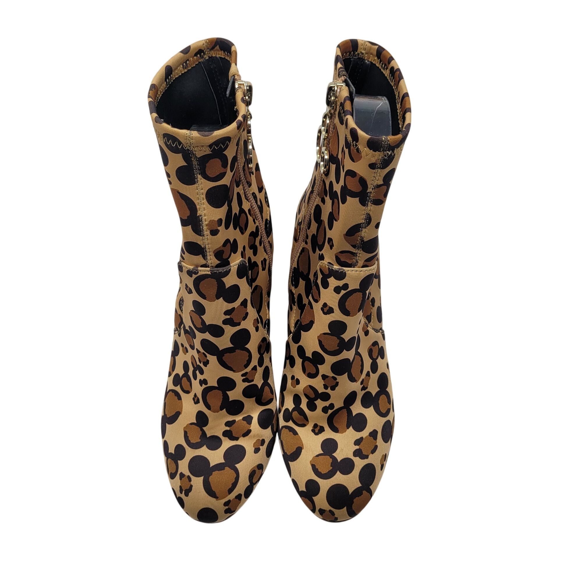 Aldo × Disney Disney X Aldo Step In Magic Leopard Chunky Heel Sock Bootie Size US 6 / IT 36 - 4 Thumbnail