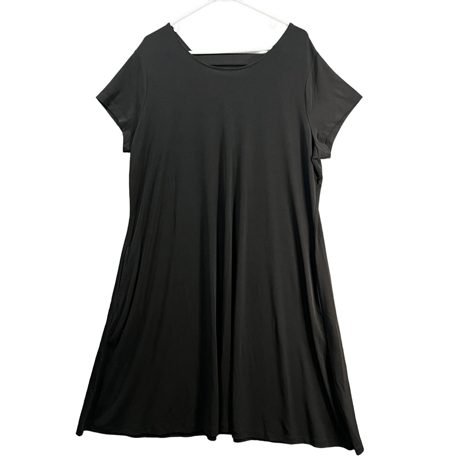 Other Susen Graver Liquid Knit Cap Sleeve Dress Black X-Large Size XL / US 12-14 / IT 48-50 - 13 Thumbnail