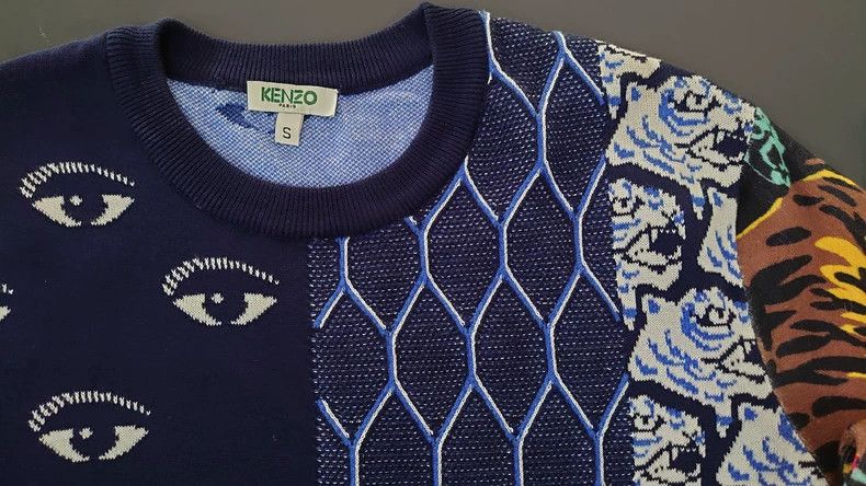 Kenzo KENZO Knitted sweater in patchwork Size US S / EU 44-46 / 1 - 6 Thumbnail