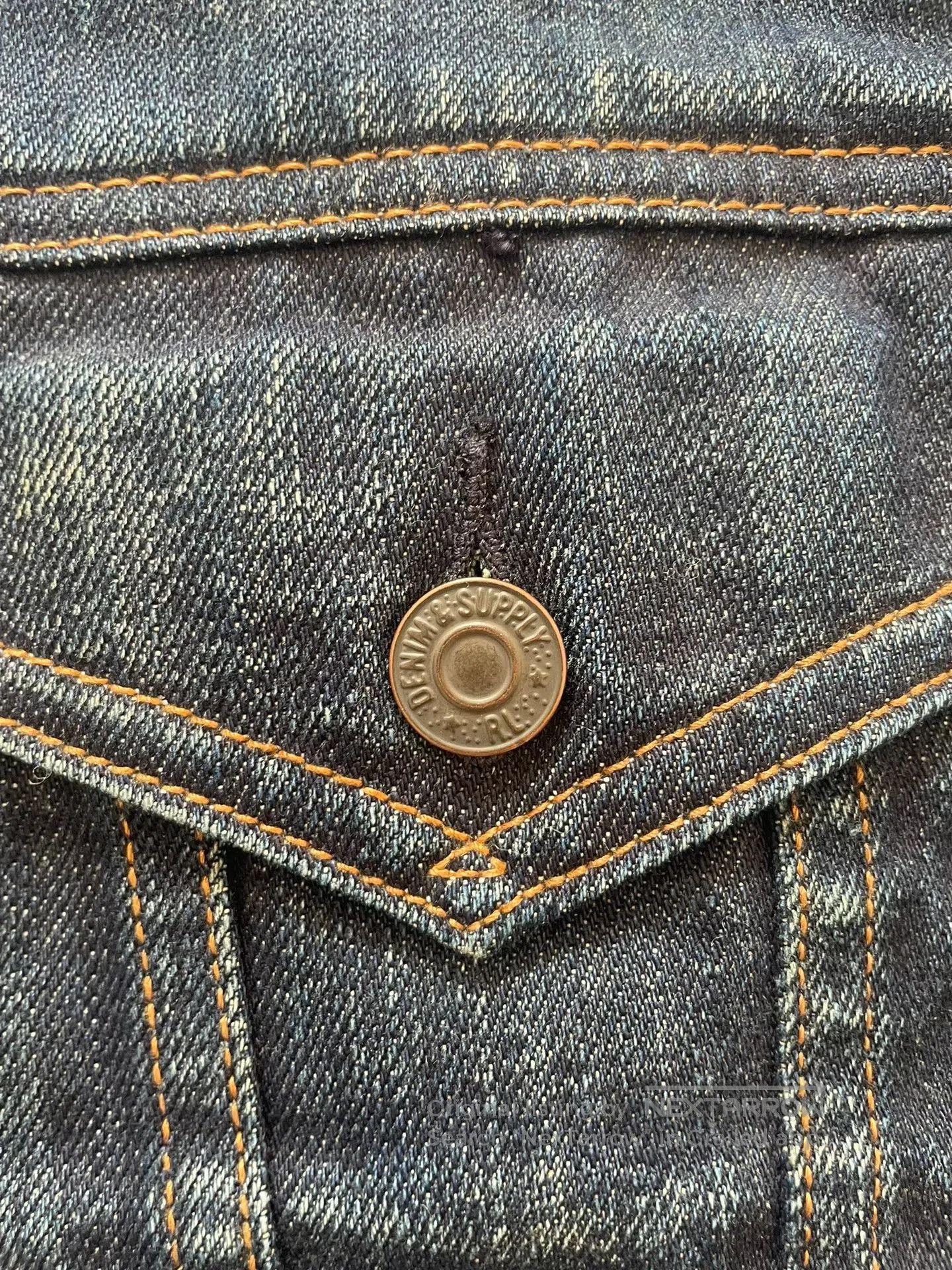 RRL Ralph Lauren Ralph Lauren Discontinued DS Distressed Denim Jacket. Size US S / EU 44-46 / 1 - 2 Thumbnail