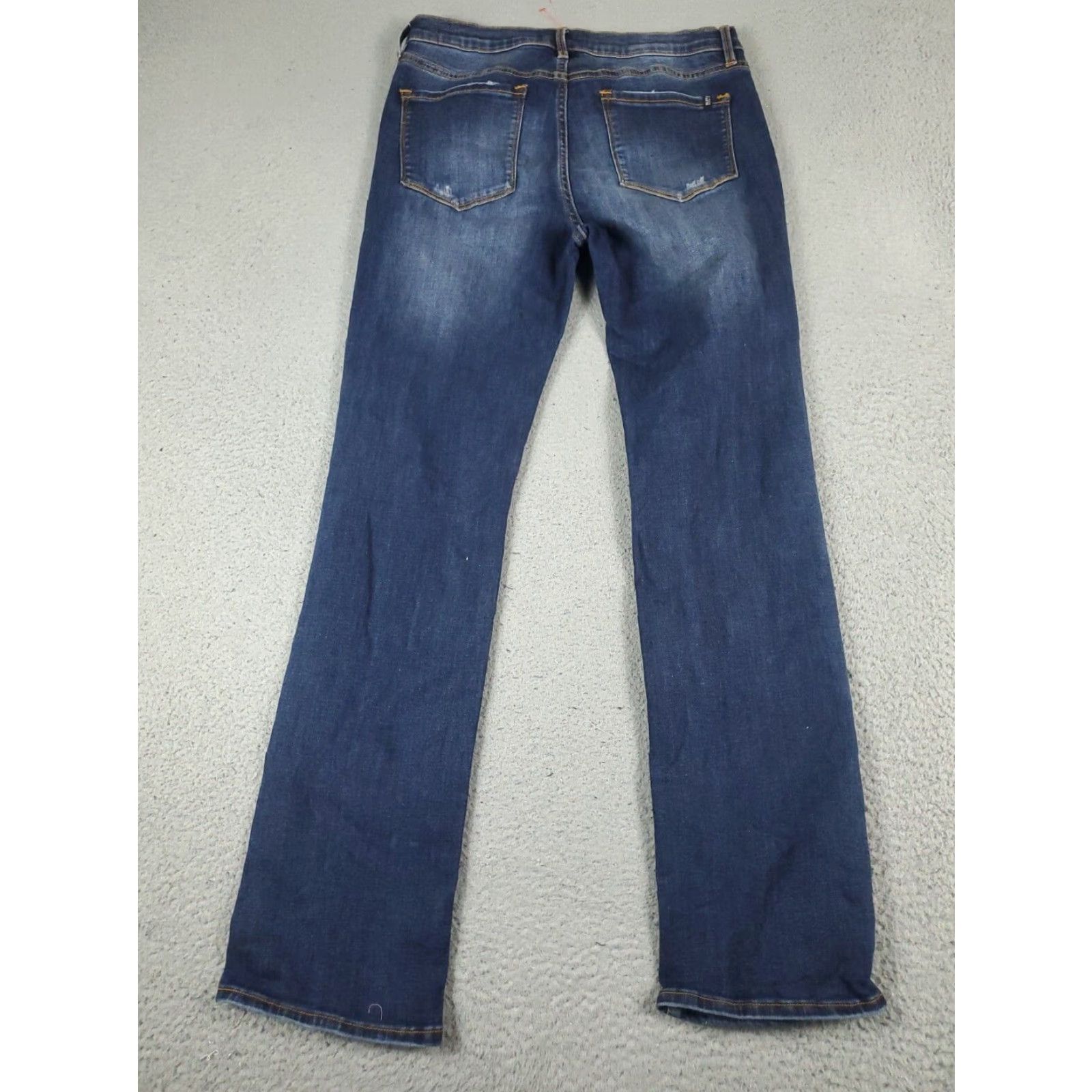 Abercrombie & Fitch Abercrombie & Fitch Womens Blue Straight Leg Jeans 30x30 Medium Wash Cotton Blend Size 30" / US 8 / IT 44 - 6 Thumbnail