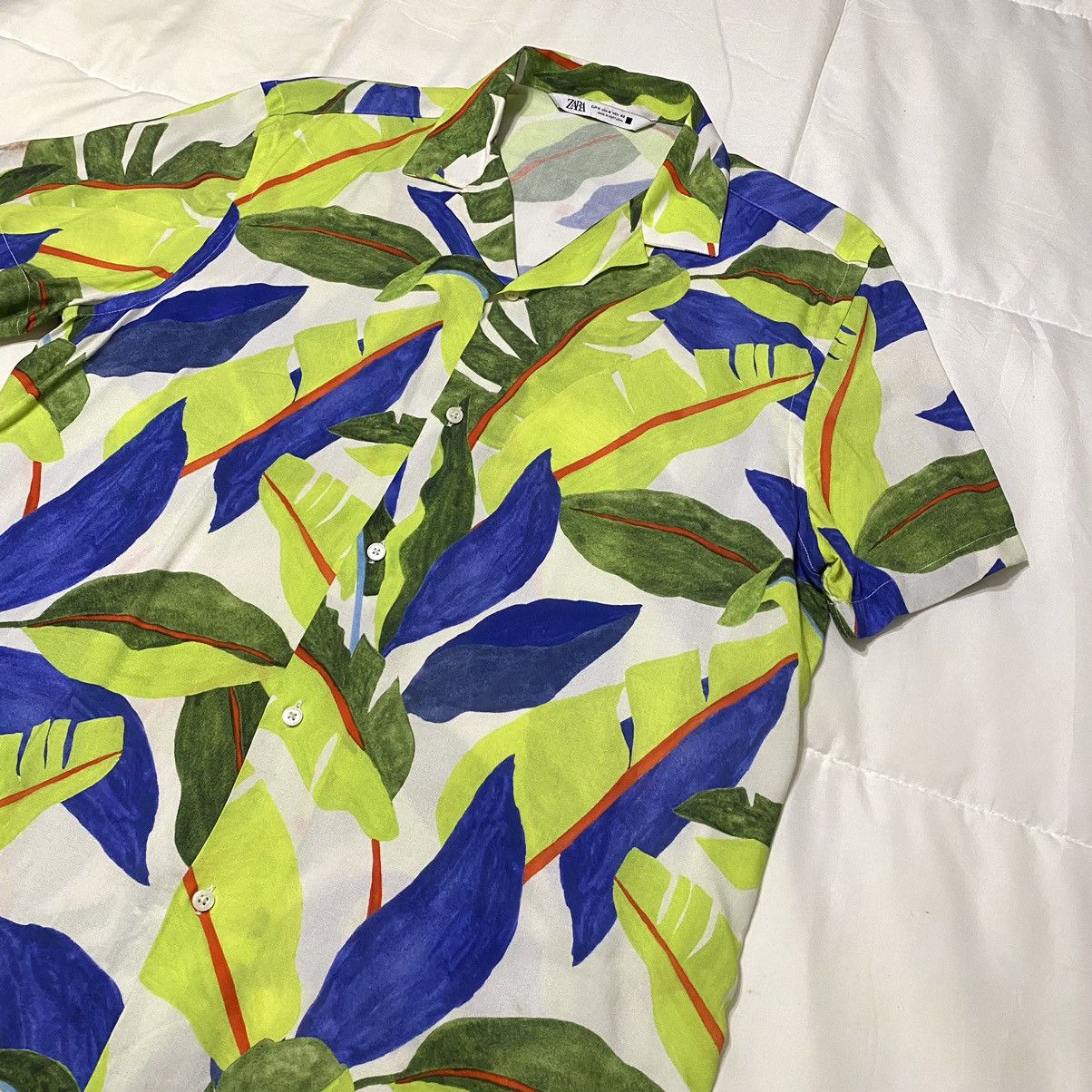 Zara Zara Camp Collar Shirt Size US M / EU 48-50 / 2 - 5 Thumbnail