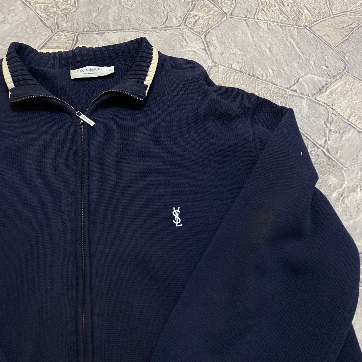 Yves Saint Laurent Yves Saint Laurent YSL logo zip up Size US XL / EU 56 / 4 - 3 Thumbnail