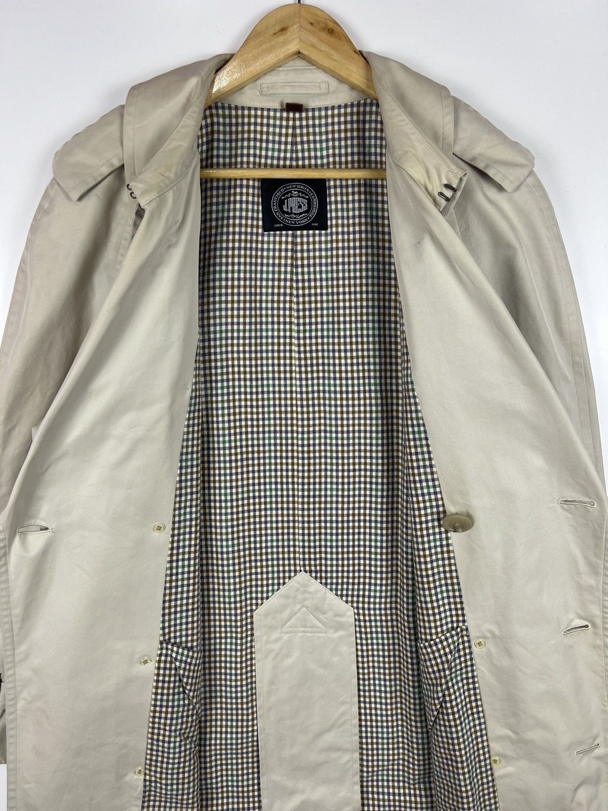 J. Press 🔥 J.PRESS NEW YORK BEIGE TRENCH COAT Size US L / EU 52-54 / 3 - 6 Thumbnail