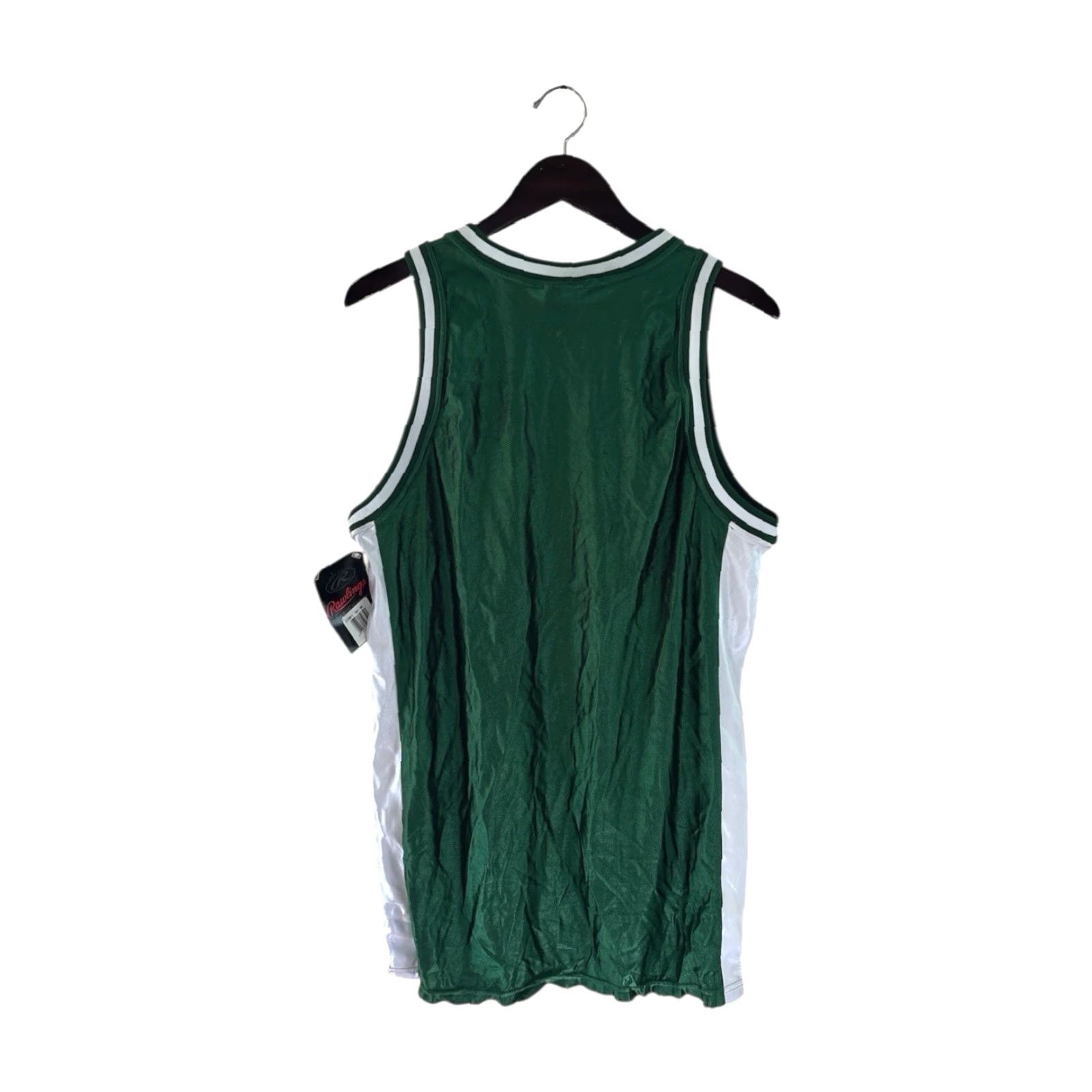 Vintage VINTAGE Rawlings Jersey Shirt Mens 90s Tank NOS NWT Green 34" Long 22" Across Made in USA Basketball Daisy? Size US L / EU 52-54 / 3 - 8 Thumbnail