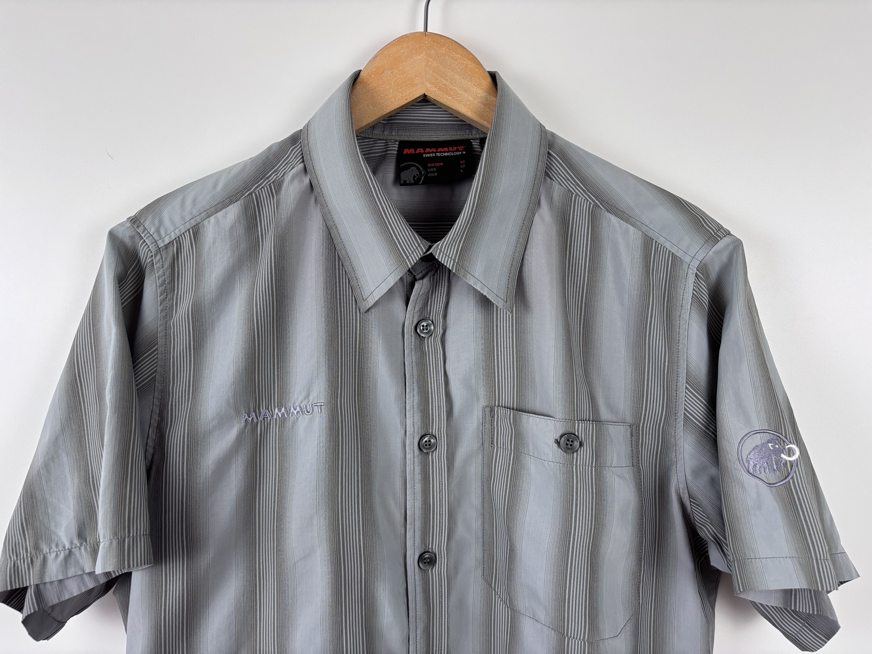 Mammut Mammut Shortsleeve Stripped Lightweight Outdoor Shirt M Size US M / EU 48-50 / 2 - 2 Thumbnail