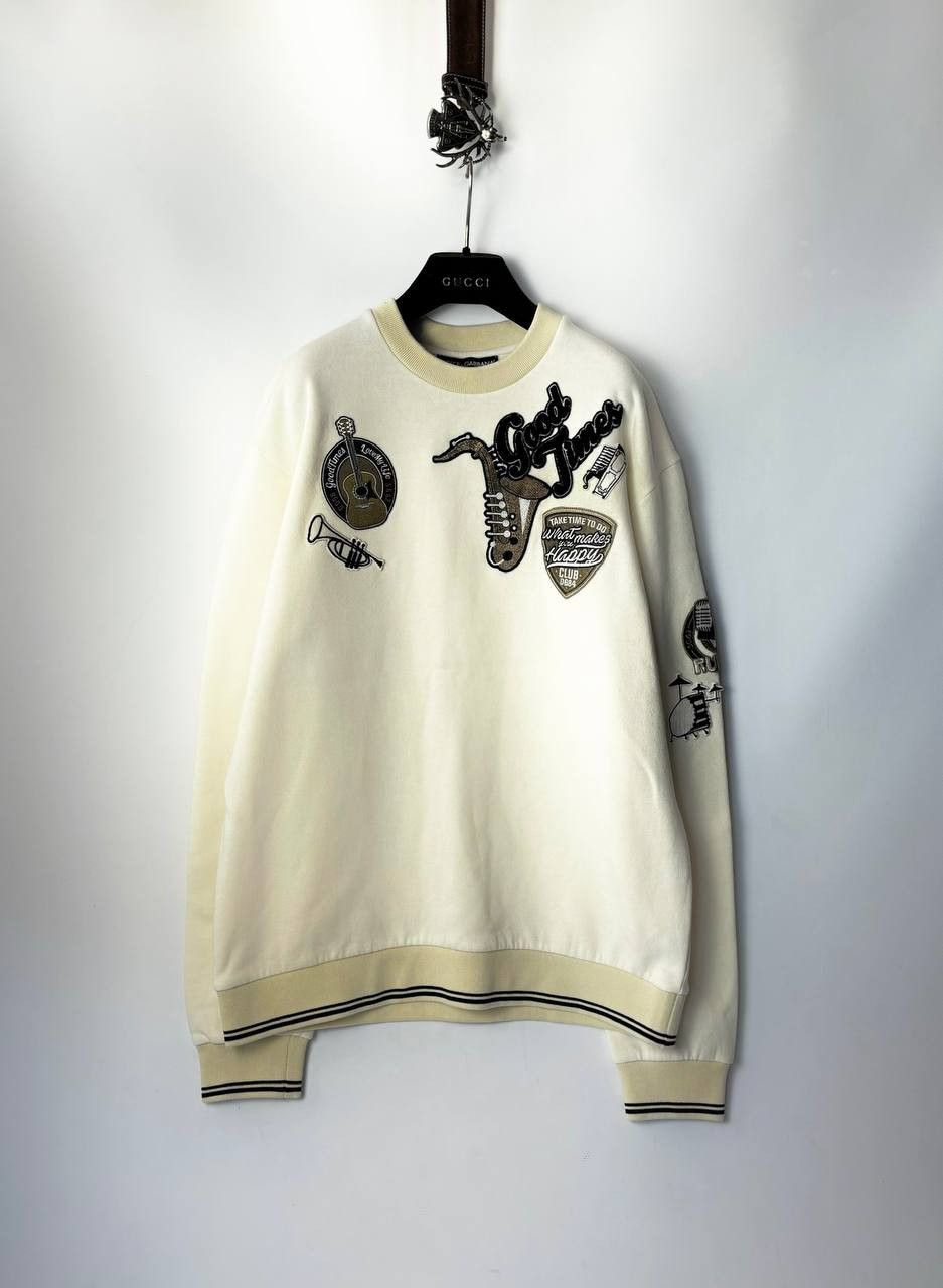 image of Dolce Gabbana Rumba Sweatshirt in Beige, Men's (Size Medium)