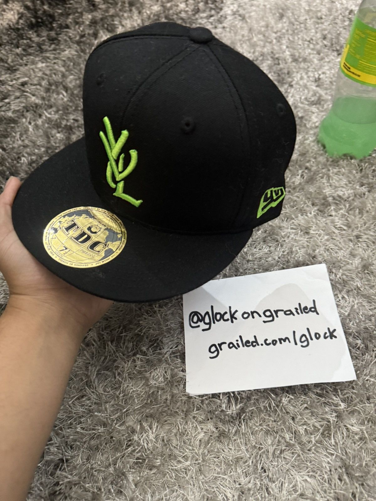 Playboi Carti Playboi Carti YVL Opium Hat Green/Black Size 7 1/2 Size ONE SIZE - 3 Thumbnail