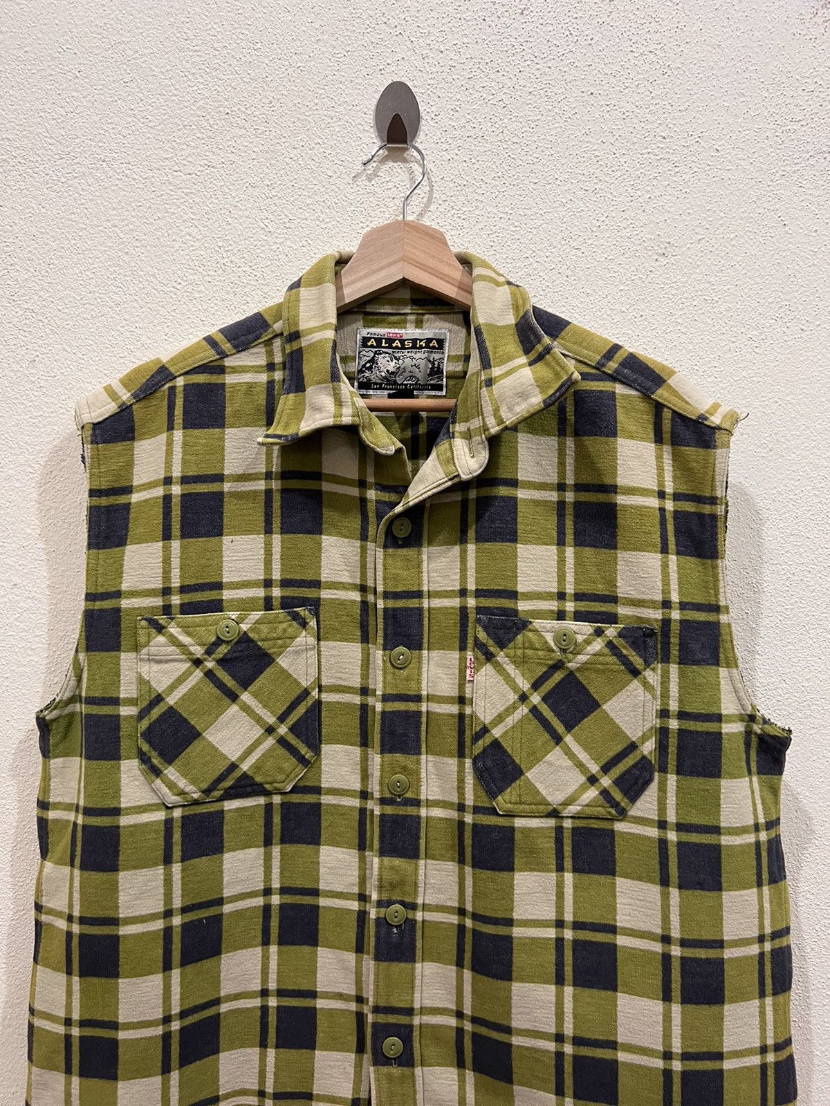 Levi's Levis Alaska Plaid Tartan Vest Size US L / EU 52-54 / 3 - 3 Thumbnail