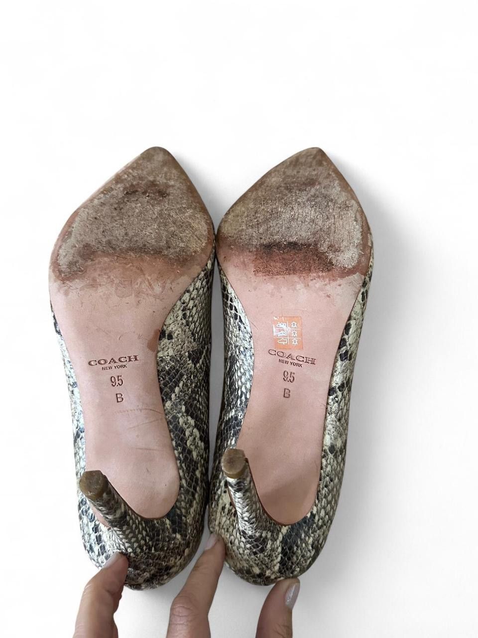 Coach Coach Snakeskin Pointed Toe Heels – Size 9.5 Size US 9.5 / IT 39.5 - 5 Thumbnail