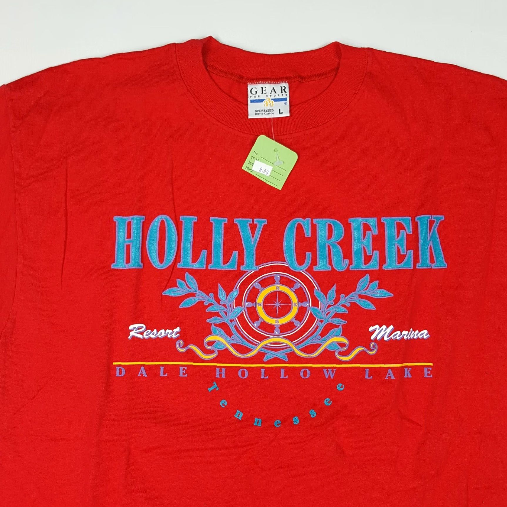 Nautica VINTAGE Y2K Holly Creek Resort Navy? Red Nautical Outdoor T Shirt Boat? No, can't add. Size US L / EU 52-54 / 3 - 2 Thumbnail