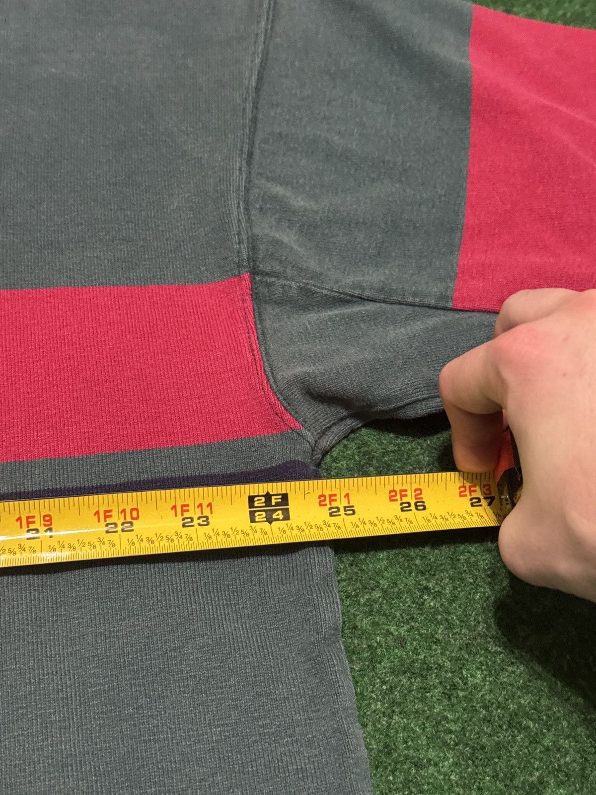 L.L. Bean Vintage L.L. Bean Stripped Rugby XXL Long Sleeve Shirt Size US XXL / EU 58 / 5 - 5 Thumbnail