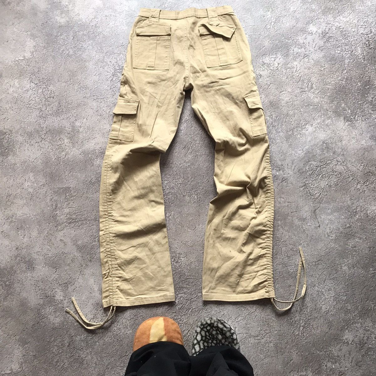 Vintage Vintage 90s Baggy Cargo Pants Flared Parachute Streetwear 26 Size 26" / US 2 / IT 38 - 6 Thumbnail