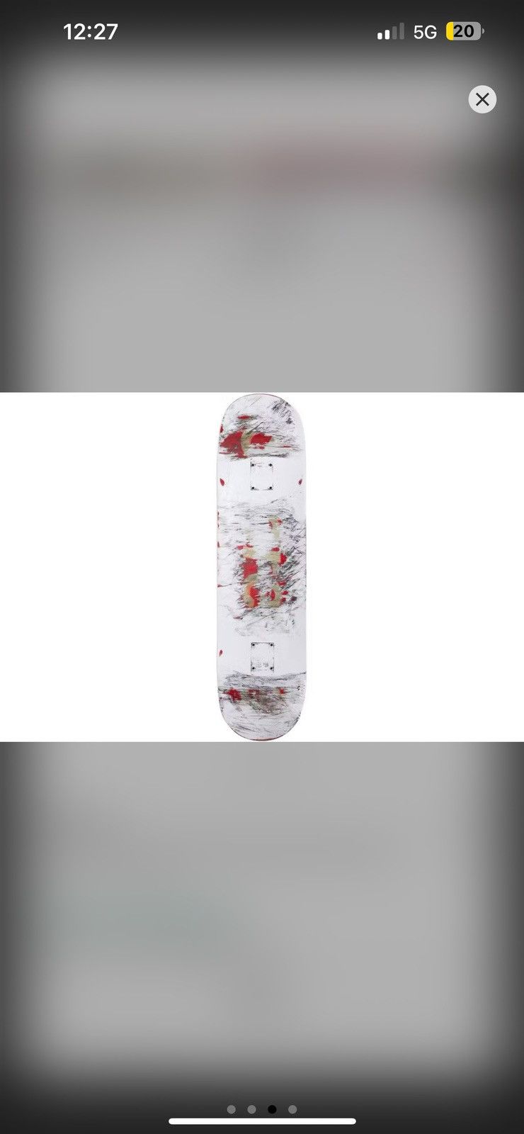 image of Supreme/mm6 Maison Margiela Skateboard in White, Men's