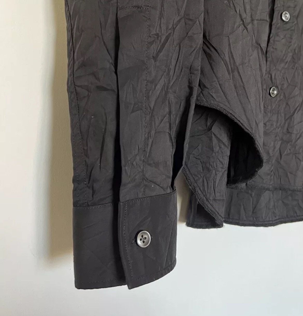 Maison Margiela Maison Margiela Wrinkle Effect Western Shirt Men’s S Black Size US S / EU 44-46 / 1 - 3 Thumbnail