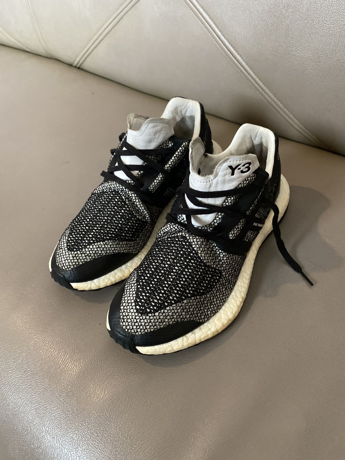 Adidas × Y's Adidas x yohji yamamoto pureboost oreo sneakers Size US 9 / EU 42 - 1 Thumbnail