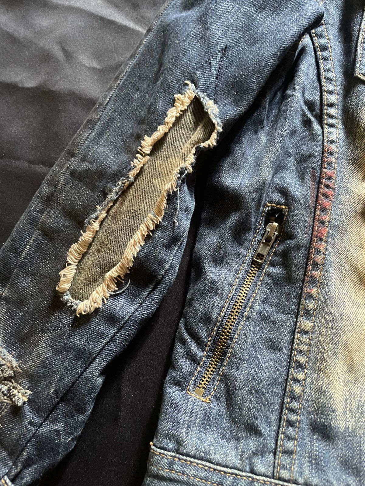 Japanese Brand Midas Boro Denim Jacket Size US S / EU 44-46 / 1 - 3 Thumbnail